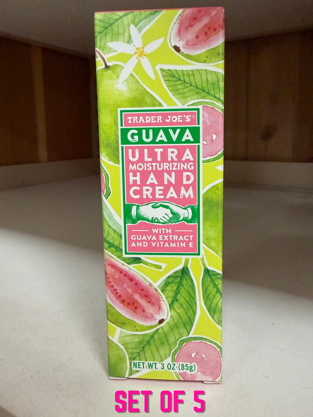 Set of 5 Trader Joe’s GUAVA Ultra Moisturizing Hand Cream Summer Limited Edition